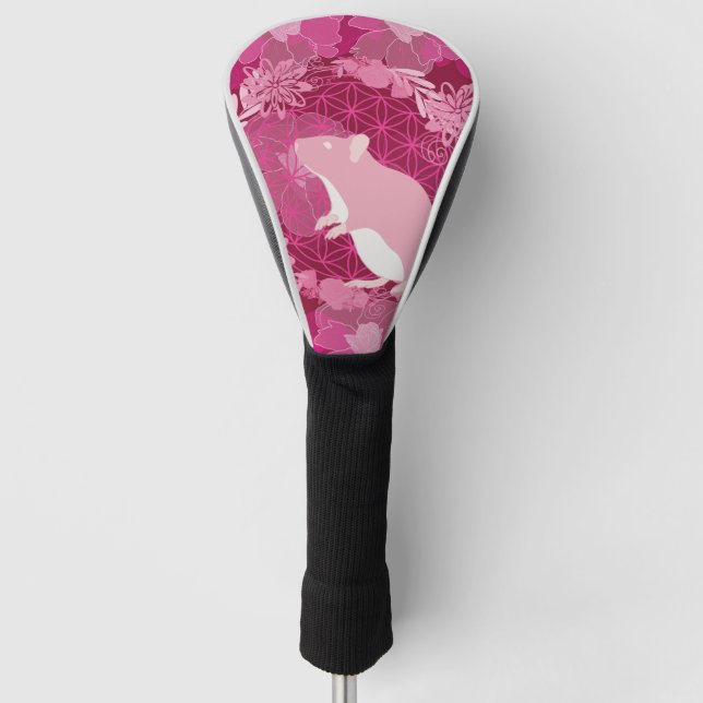 Blume der Lebensmaus Golf Headcover (Vorderseite)