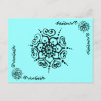 Blume der Liebe (Henna) (Turqoise)
