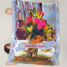 Blume der Liebe PM0001 Fleecedecke