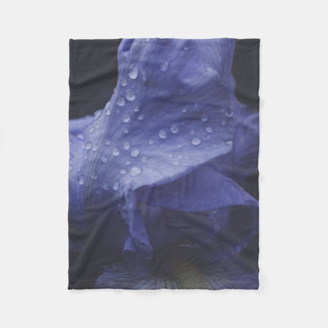 Blume der lila Rose Fleecedecke (Vorderseite)