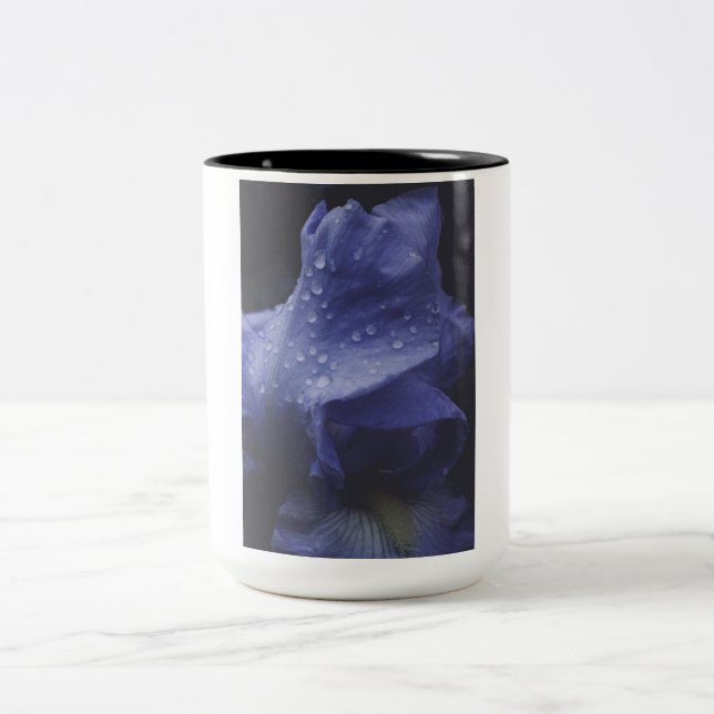 Blume der lila Rose Zweifarbige Tasse (Mittel)