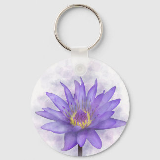 Blume der lila Wasserlilie 7 Schlüsselanhänger