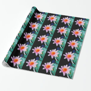 Blume der Lilie (Pink und Orange) Geschenkpapier