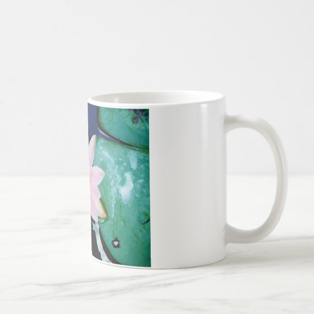 Blume der Lilie (Pink und Orange) Kaffeetasse (Rechts)