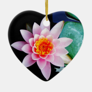 Blume der Lilie (Pink und Orange) Keramik Ornament
