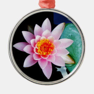 Blume der Lilie (Pink und Orange) Ornament Aus Metall