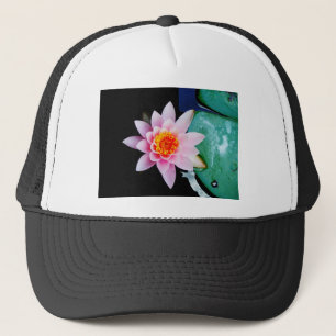 Blume der Lilie (Pink und Orange) Truckerkappe