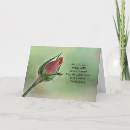 Blume der Mattierten Rose Karte