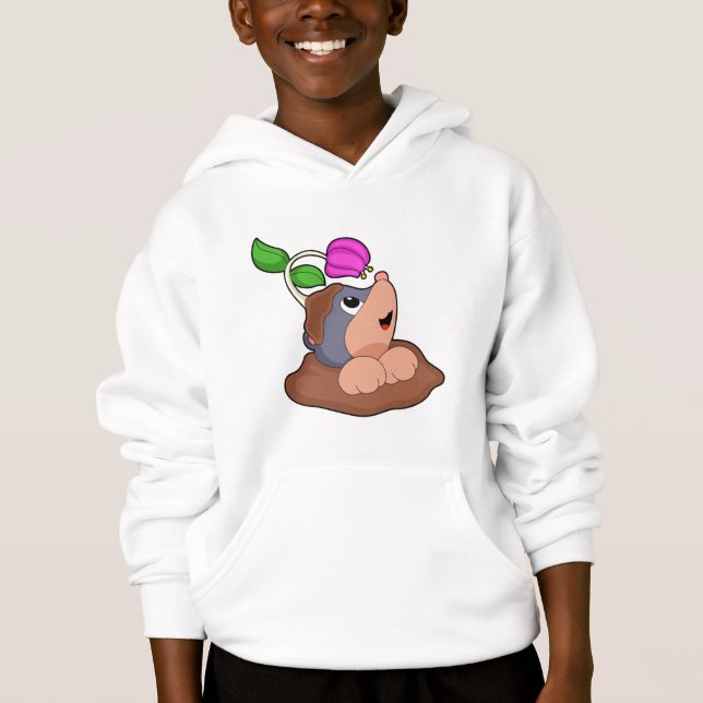 Blume der Mole Earth Hoodie (Vorderseite)