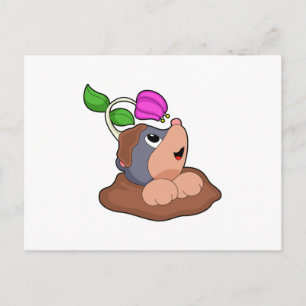 Blume der Mole Earth Postkarte