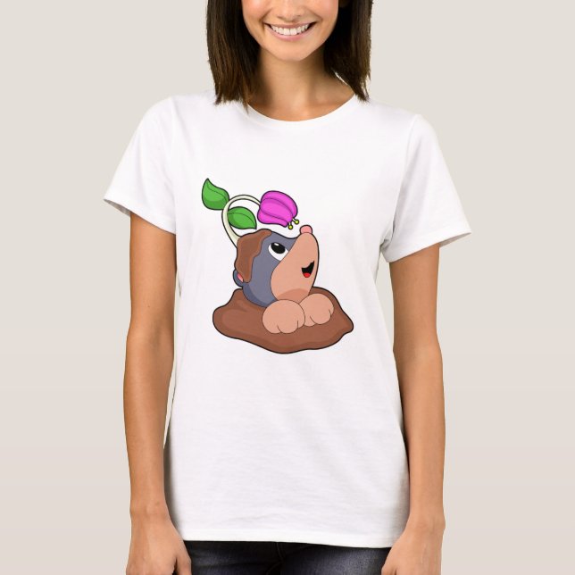 Blume der Mole Earth T-Shirt (Vorderseite)
