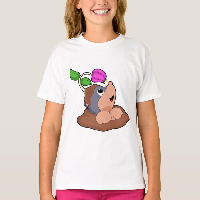 Blume der Mole Earth T-Shirt (Vorderseite)