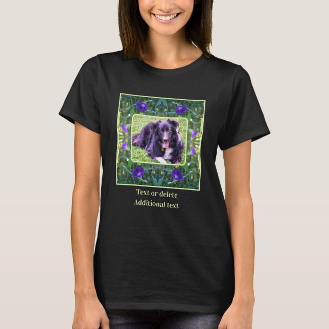 Blume der Morgenruhe gestalten Ihr eigenes Foto T-Shirt (Vorderseite)