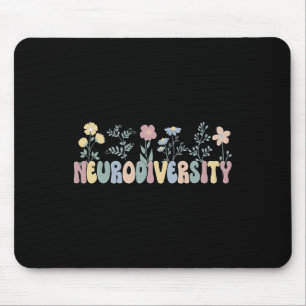 Blume der Neurodität Autismus Neurodivergent Mousepad