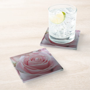 Blume der niedlichen Rose Glasuntersetzer