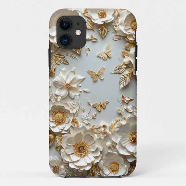 Blume der Papierkunst Case-Mate iPhone Hülle (Rückseite)