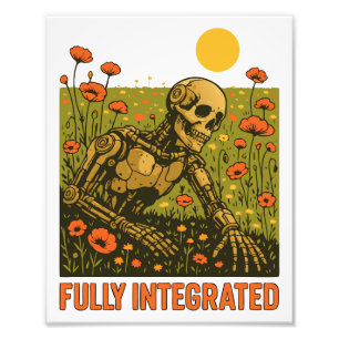 Blume der Robot Nature Blossom Field Fotodruck