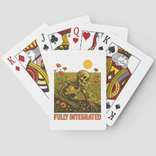 Blume der Robot Nature Blossom Field Spielkarten