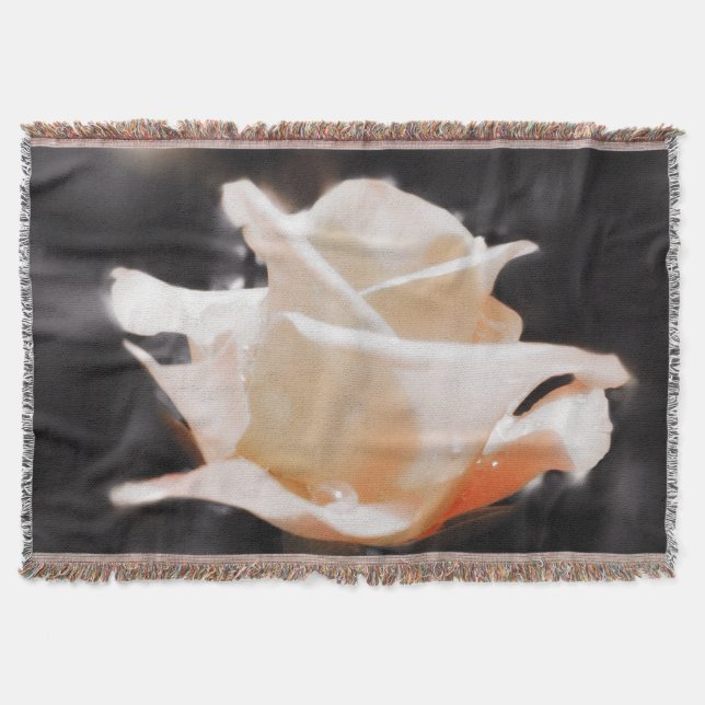 Blume der romantischen Rose Decke (Vorderseite)