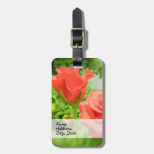 Blume der romantischen Rose Gepäckanhänger