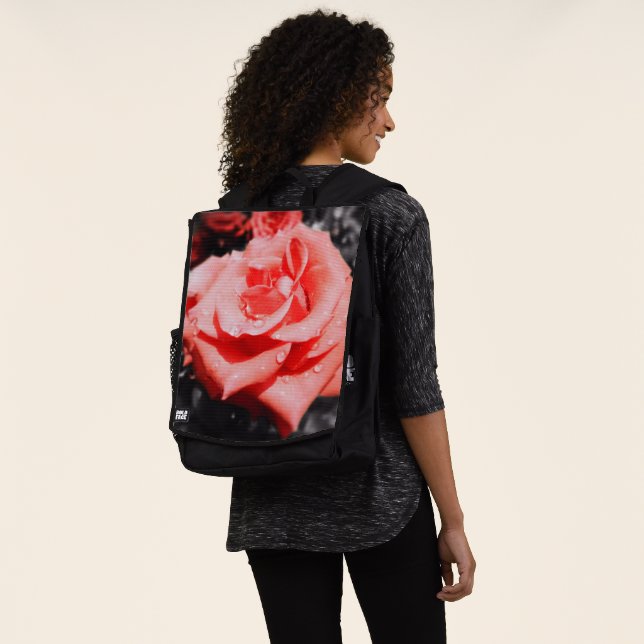 Blume der romantischen Rose Rucksack (Ausgewaschen)