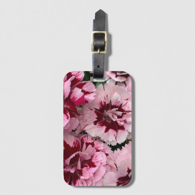 Blume der rosa Narben Gepäckanhänger (Vorderseite Vertikal)