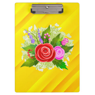 Blume der Rose Klemmbrett