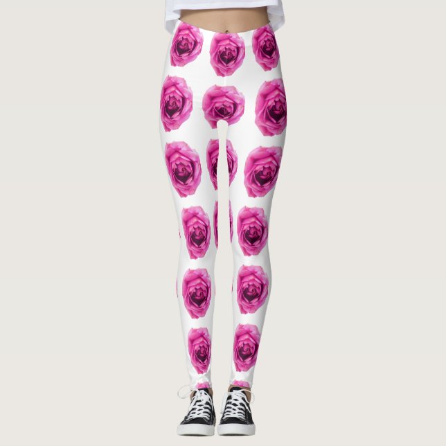 Blume der Rose Leggings (Vorderseite)