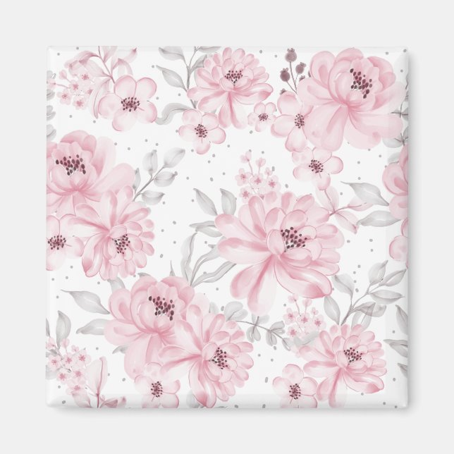 Blume der Rose Magnet (Vorne)