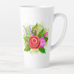 Blume der Rose Milchtasse
