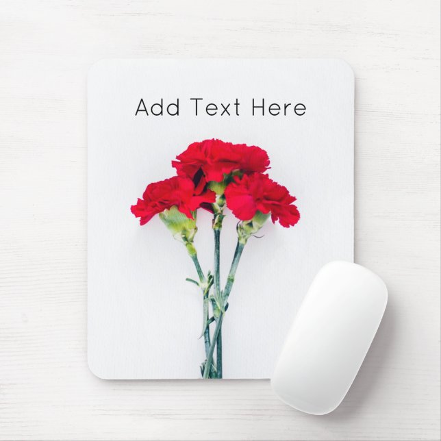 Blume der roten Narbe Mousepad (Mit Mouse)
