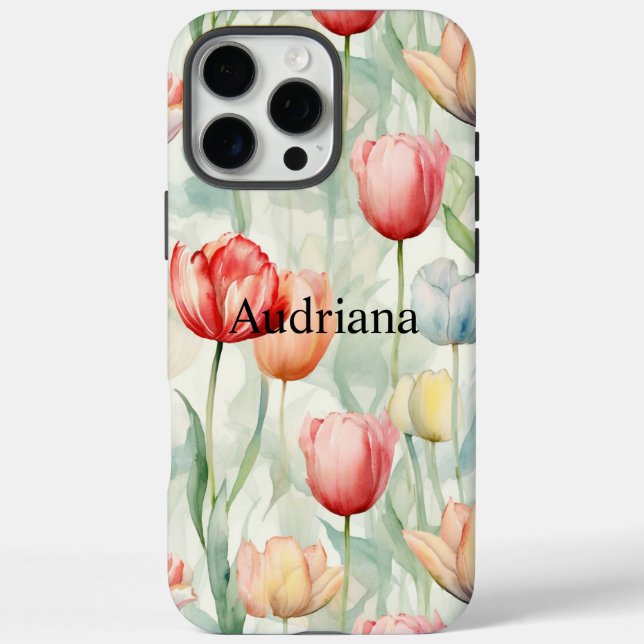 Blume der Rotgelben Tulip iPhone 16 Pro Max Hülle (Rückseite)