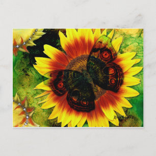 Blume der Schmetterlinge Postkarte