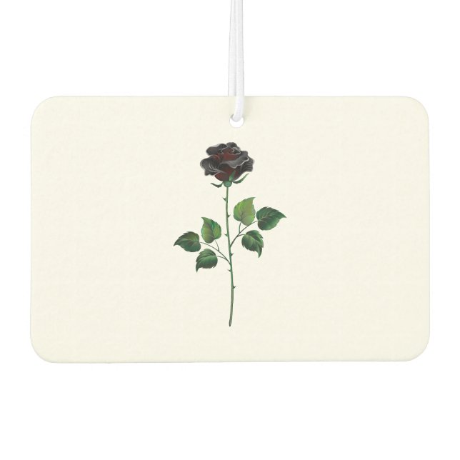 Blume der schwarzen Rose Autolufterfrischer (Vorderseite)
