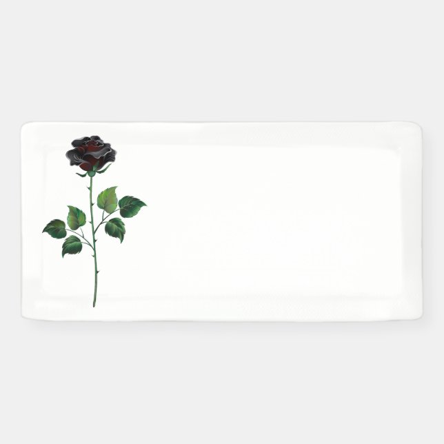 Blume der schwarzen Rose Banner (Horizontal)
