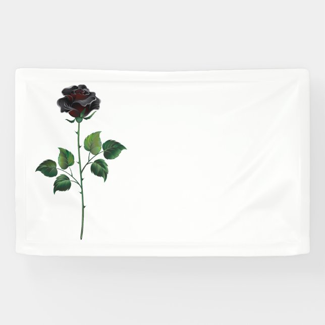Blume der schwarzen Rose Banner (Horizontal)
