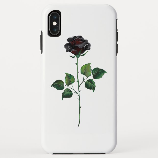 Blume der schwarzen Rose Case-Mate iPhone Hülle (Rückseite)