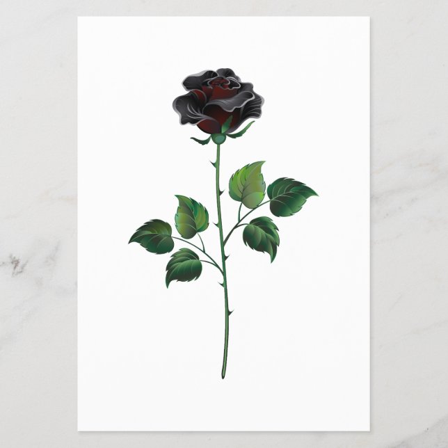 Blume der schwarzen Rose Flyer (Vorne)