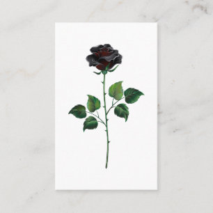 Blume der schwarzen Rose Visitenkarte