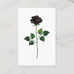 Blume der schwarzen Rose Visitenkarte