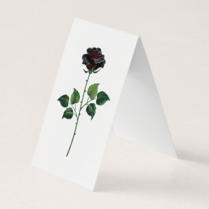 Blume der schwarzen Rose Visitenkarten