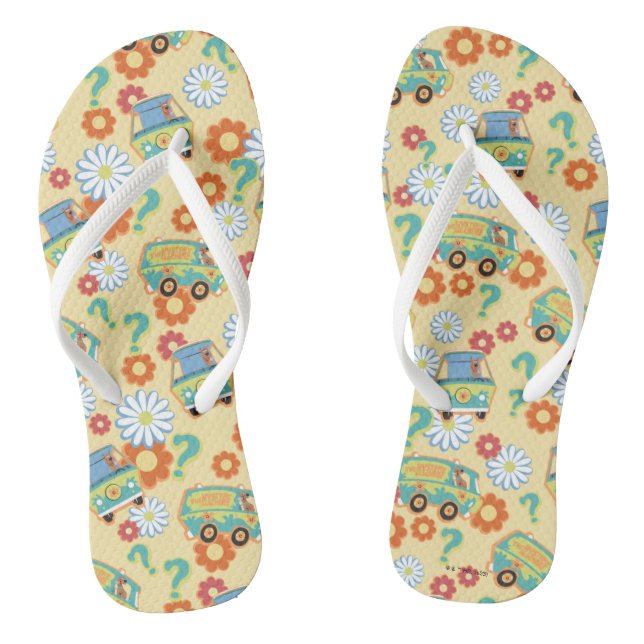 Blume der Scooby-Doo-Mystery-Maschine Flip Flops (Fußbett)
