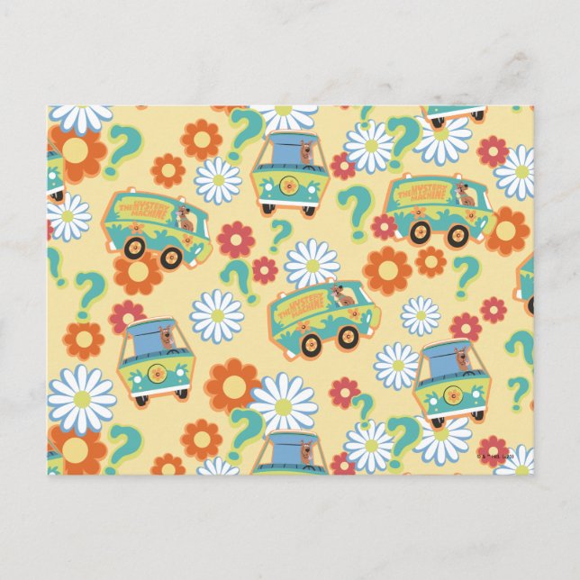 Blume der Scooby-Doo-Mystery-Maschine Postkarte (Vorderseite)