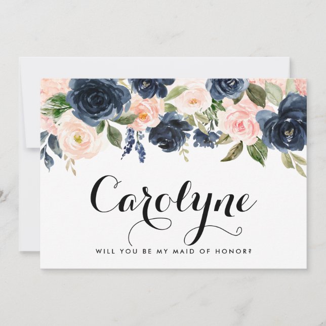 Blume der Seeschifffahrt wird meine Trauzeugin sei Ankündigung (Vorderseite)