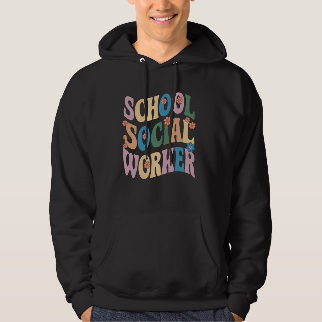 Blume der Sozialarbeiter in der Schule Hoodie (Vorderseite)