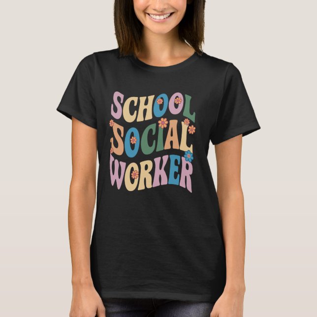 Blume der Sozialarbeiter in der Schule T-Shirt (Vorderseite)