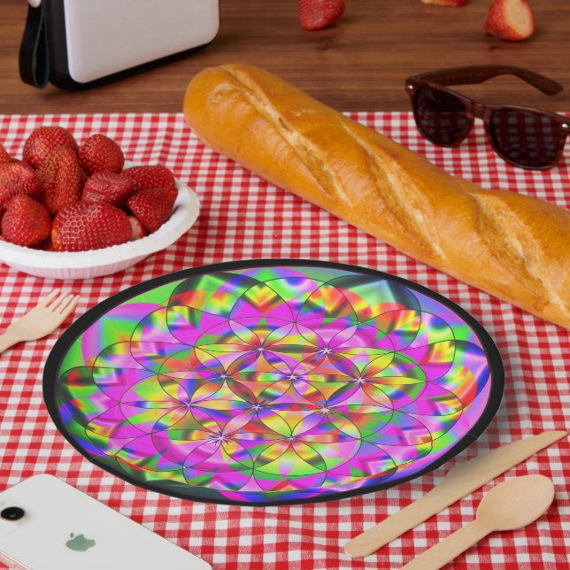 Blume der Teller von Rettungsfelgen (Picknick)