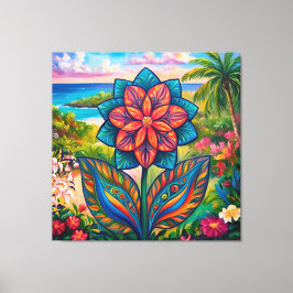 Blume der tropischen Fantasie im Paradies Leinwanddruck