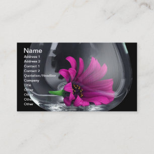 Blume der Vase-Visitenkarte Visitenkarte
