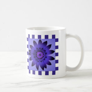Blume der Violette Daisy, Muster Streifen - Tasse
